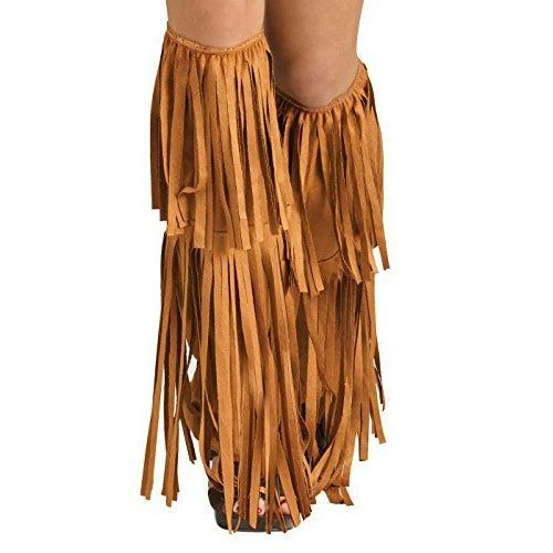 Fun World Women's Hippie Fringe Boot Covers Adult 5 Fun World Women's Hippie Fringe Boot Covers Adult - Image 5