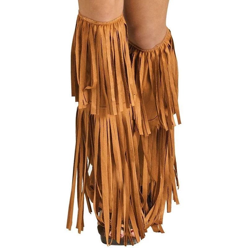 Fun World Women's Hippie Fringe Boot Covers Adult 1 Fun World Women's Hippie Fringe Boot Covers Adult
