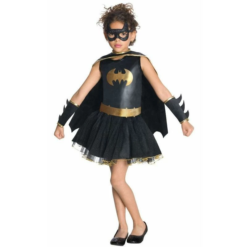 Girls Deluxe Batgirl Costume Superhero Batman Kids Fancy Dress Halloween Outfit 1 Girls Deluxe Batgirl Costume Superhero Batman Kids Fancy Dress Halloween Outfit