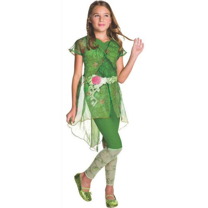 Girls Deluxe Poison Ivy Superhero DC Comics Child Fancy Dress Costume 3 Girls Deluxe Poison Ivy Superhero DC Comics Child Fancy Dress Costume - Image 3