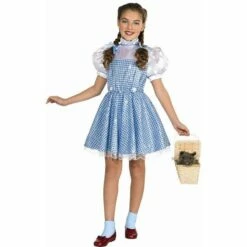 Girls Dorothy Fancy Dress Costume Wizard Of Oz Sequin Halloween Child Outfit -Henbrandt Shop Girls Dorothy Fancy Dress Costume Wizard Of Oz Sequin Halloween Child Outfit 3