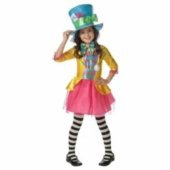 Girls Mad Hatter Fancy Dress Costume Alice In Wonderland Book Week Kids Outfit -Henbrandt Shop Girls Mad Hatter Fancy Dress Costume Alice in Wonderland Book Week Kids Outfit 5