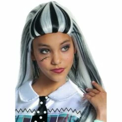 Girls Monster High Wig Official Halloween Fancy Dress Costume Accessory -Henbrandt Shop Girls Monster High Wig Official Halloween Fancy Dress Costume Accessory 6