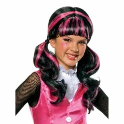 Girls Monster High Wig Official Halloween Fancy Dress Costume Accessory -Henbrandt Shop Girls Monster High Wig Official Halloween Fancy Dress Costume Accessory 7