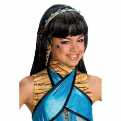 Girls Monster High Wig Official Halloween Fancy Dress Costume Accessory -Henbrandt Shop Girls Monster High Wig Official Halloween Fancy Dress Costume Accessory 8