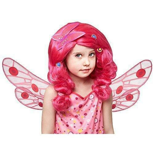 Girls Official Mia & Me Pink Wig Fairy Fancy Dress Accessory 1 Girls Official Mia & Me Pink Wig Fairy Fancy Dress Accessory