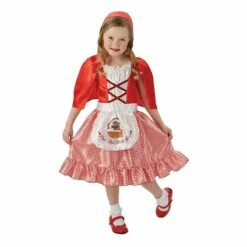 Girls Red Riding Hood Costume Fairytale Book Week Fancy Dress Outfit