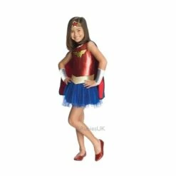 Girls Wonder Woman Costume Superhero Tutu Fancy Dress Kids Child Outfit -Henbrandt Shop Girls Wonder Woman Costume Superhero Tutu Fancy Dress Kids Child Outfit 3