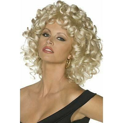 Smiffys Grease Sandy Wig Last Scene Blonde Curly Fancy Dress Costume Accessory 4 Smiffys Grease Sandy Wig Last Scene Blonde Curly Fancy Dress Costume Accessory - Image 4