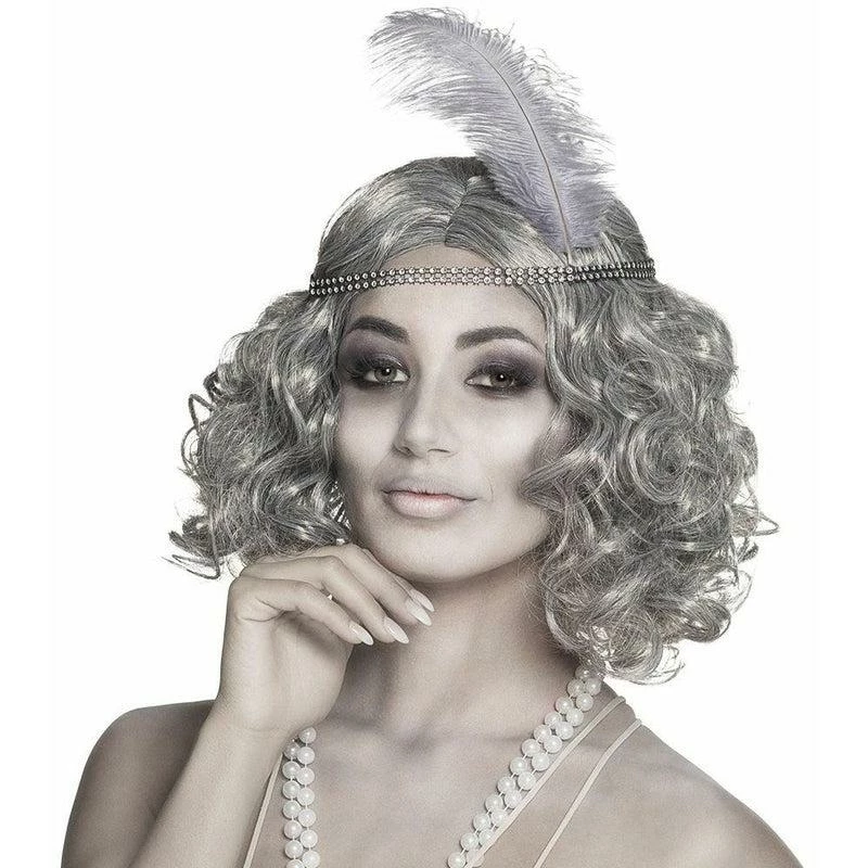Boland Grey Ghost Flapper Wig 1920s Halloween Silver Gatsby Fancy Dress 1 Boland Grey Ghost Flapper Wig 1920s Halloween Silver Gatsby Fancy Dress