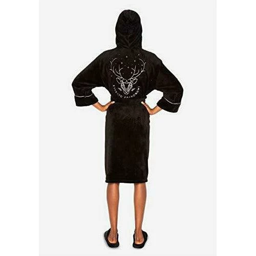 Harry Potter Patronus Hooded Adult Robe 2 Harry Potter Patronus Hooded Adult Robe - Image 2