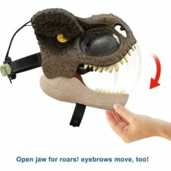 MATTEL Jurassic World Dominion Chomp N Roar T-Rex Mask -Henbrandt Shop Jurassic World Dominion Chomp N Roar T Rex Mask 4