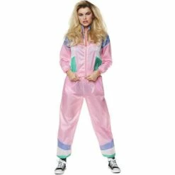 Karnival 1980's Scouser Shell Tracksuit Women's Fancy Dress Costume