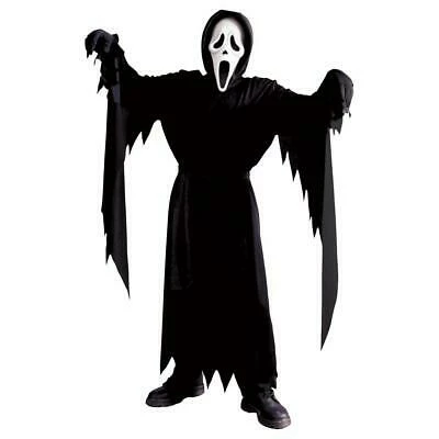 Kids Scream Costume Ghost Halloween Fancy Dress Outfit With Mask - One Size 2 Kids Scream Costume Ghost Halloween Fancy Dress Outfit With Mask - One Size - Image 2