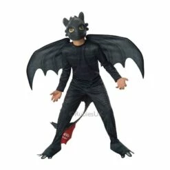 Kids Toothless Night Fury Costume How To Train Your Dragon Fancy Dress Outfit