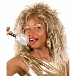 Boland Ladies 80s Rock Queen Tina Turner Diva Blonde Crimped Wig Fancy Dress Accessory