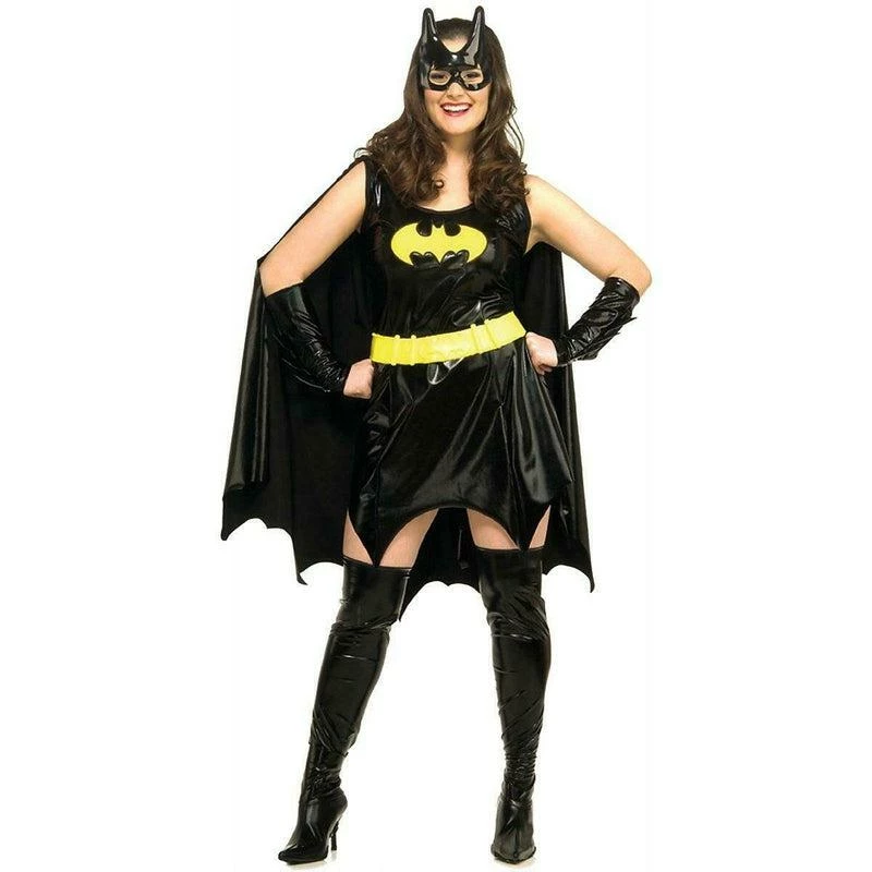Ladies Batgirl Costume Womens Plus Size Batman Superhero Fancy Dress 1 Ladies Batgirl Costume Womens Plus Size Batman Superhero Fancy Dress