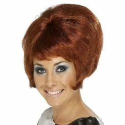 Smiffys Ladies Beehive Wig 50s 60s 70s Mod Womens Fancy Dress Costume Accessory