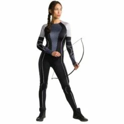 Ladies Katniss Hunger Games Catching Fire Costume Halloween Fancy Dress Outfit -Henbrandt Shop Ladies Katniss Hunger Games Catching Fire Costume Halloween Fancy Dress Outfit 4