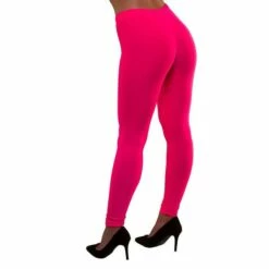 Ladies Neon Leggings 80s Pop Star Fancy Dress Costume Accessory -Henbrandt Shop Ladies Neon Leggings 80s Pop Star Fancy Dress Costume Accessory 3
