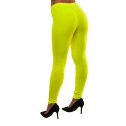 Ladies Neon Leggings 80s Pop Star Fancy Dress Costume Accessory -Henbrandt Shop Ladies Neon Leggings 80s Pop Star Fancy Dress Costume Accessory 4