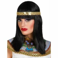 Boland Ladies Queen Cleopatra Black Wig Egyptian Fancy Dress Costume Accessory