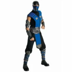 Mens Adult Mortal Combat Ninja Licensed Fancy Dress Costumes Outfit