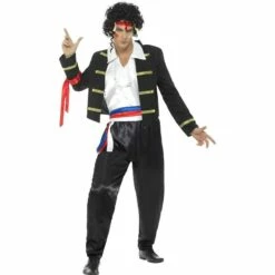 Smiffys Mens New Romantic Costume 80s Adam Ant Pop Star Fancy Dress Outfit