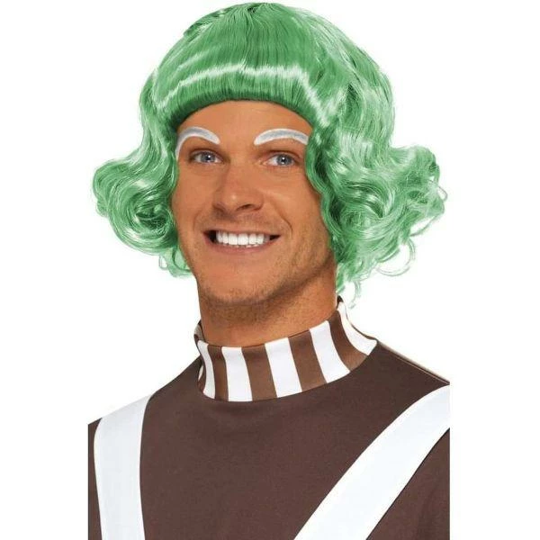 Smiffys Men's Oompa Looma Wig Fancy Dress Costume Accessory 1 Smiffys Men's Oompa Looma Wig Fancy Dress Costume Accessory