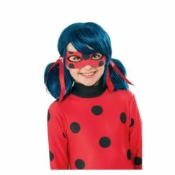 Miraculous Ladybug Wig Girls Superhero Fancy Dress Costume Accessory