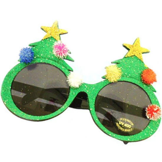 Novelty Christmas Xmas Party Glittery Sparkly Sunglasses Fun Festive Glasses 3 Novelty Christmas Xmas Party Glittery Sparkly Sunglasses Fun Festive Glasses - Image 3