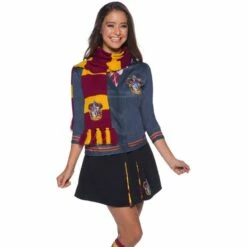 Official Deluxe Harry Potter Hogwarts House Crest Scarfs Fancy Dress -Henbrandt Shop Official Deluxe Harry Potter Hogwarts House Crest Scarfs Fancy Dress 5