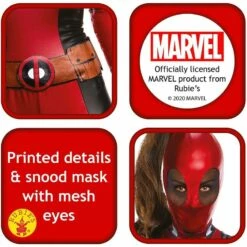 Official Disney Marvel Deadpool Womens Costume -Henbrandt Shop Official Disney Marvel Deadpool Womens Costume 3
