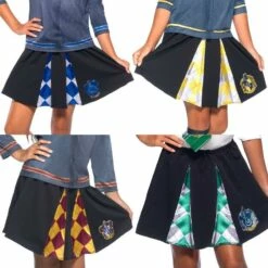 Official Girls Harry Potter Hogwarts House Crest Skirts