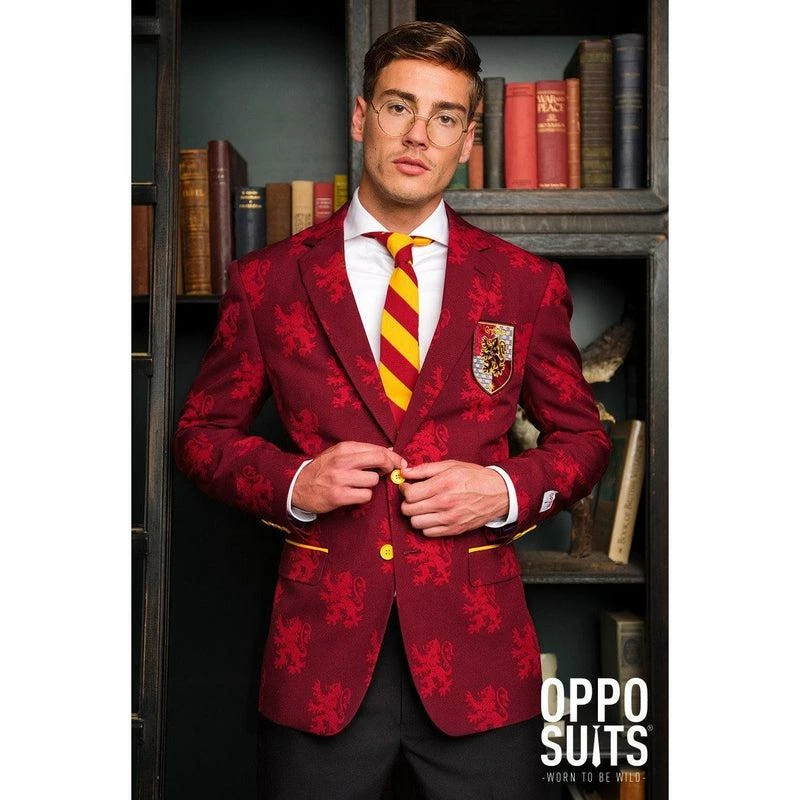 Opposuits Harry Potter Gryffindor Suit Trousers Tie Fancy Dress Costume 9 Opposuits Harry Potter Gryffindor Suit Trousers Tie Fancy Dress Costume - Image 9