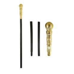 Henbrandt Pimp Stick Cane Gold Fancy Dress Costume Accessory