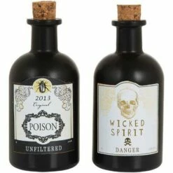 Poison Bottle Fancy Dress Costume Prop Accessory (1 Supplied)