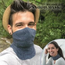 Reusable Washable Fabric Snood Mask 13 Reusable Washable Fabric Snood Mask -Henbrandt Shop Reusable Washable Fabric Snood Mask 6