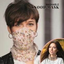 Reusable Washable Fabric Snood Mask 14 Reusable Washable Fabric Snood Mask -Henbrandt Shop Reusable Washable Fabric Snood Mask 7
