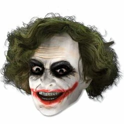 Rubie's Batman The Dark Knight The Joker 3/4 Mask Adult Fancy Dress Accessory