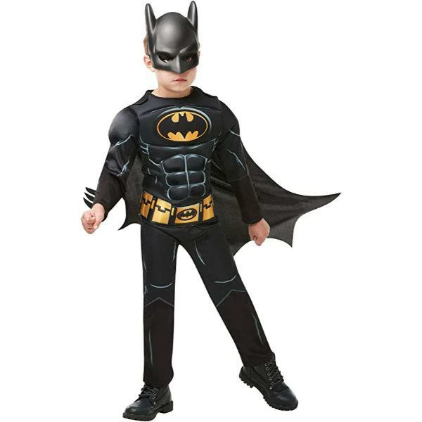 Rubies DC Comics Batman Muscle Chest Boy's Fancy Dress Costume 1 Rubies DC Comics Batman Muscle Chest Boy's Fancy Dress Costume