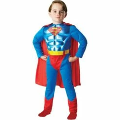 Rubies DC Comics Superman Metallic Chest Boy's Fancy Dress Costume