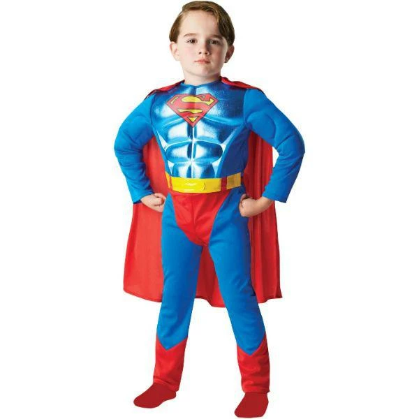 Rubies DC Comics Superman Metallic Chest Boy's Fancy Dress Costume 1 Rubies DC Comics Superman Metallic Chest Boy's Fancy Dress Costume