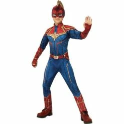 Rubies Marvel Captain Marvel Girl's Superhero Fancy Dress Costume