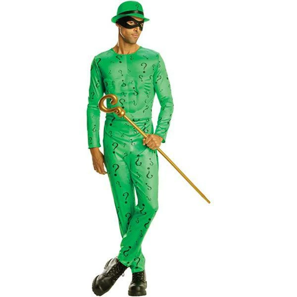 Rubie's Men's The Riddler Batman Villain Fancy Dress Costume 1 Rubie's Men's The Riddler Batman Villain Fancy Dress Costume