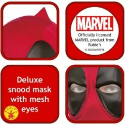 Rubie's Official Disney Marvel Deadpool Mask Deluxe, Super Hero Costume Accessory, One Size -Henbrandt Shop Rubies Official Disney Marvel Deadpool Mask Deluxe Super Hero Costume Accessory One Size 3