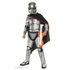 Rubies Star Wars Captain Phasma Childs Deluxe Unisex Fancy Dress Costume