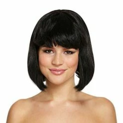 Henbrandt Short Bob Wig Fancy Dress Accessory Costume -Henbrandt Shop Short Bob Wig Fancy Dress Accessory Costume 3