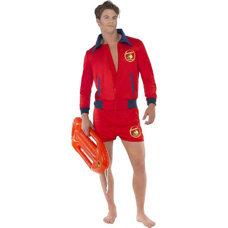 Smiffys Baywatch Lifeguard Men's Fancy Dress Costume 1 Smiffys Baywatch Lifeguard Men's Fancy Dress Costume