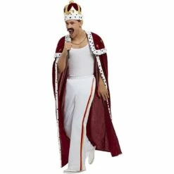 Smiffys Queen Freddy Mercury Style Men's Fancy Dress Costume